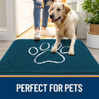 OLANLY Dog Door Mat for Muddy Paws 47x20, Paw Print Design, Absorbs Moisture - Image 6