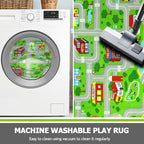 Capslpad Green Car Road Kid Rug Carpet Playmat - Image 5