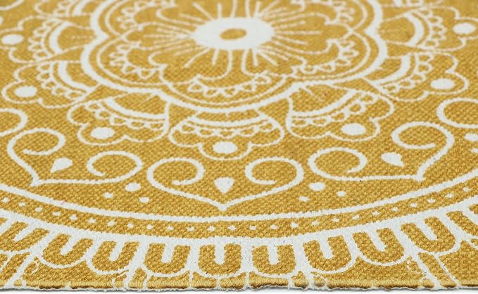 Hand Woven 100% Cotton Yoga Mat- Thick Handloom Made in India- - Image 4