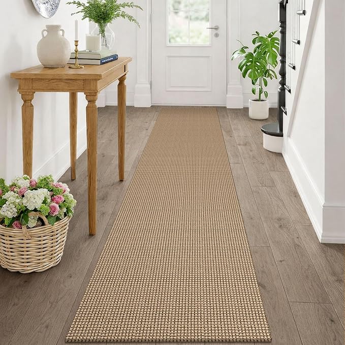 KOZYFLY Runners Rugs for Hallway 2x10, Washable Runner Rug, Woven Non Slip by KOZYFLY