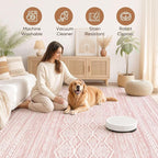 Nakagishi Area Rug Living Room Rugs: 10x14 Large Soft Machine Washable Boho - Image 3