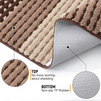 Kitinjoy Indoor Outdoor Door Mat, 48x30 Non-Slip Absorbent Dirt Trapper - Image 3