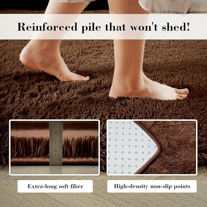 yongyangjuxin Fluffy Rug Shag Area Rug, Large Shag Area Rugs - Image 6