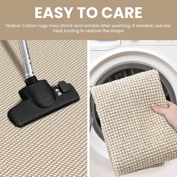 IOHOUZE Washable Runner Rug 2x12 Non Slip Rubber Backed Extra Long Hallway - Image 4