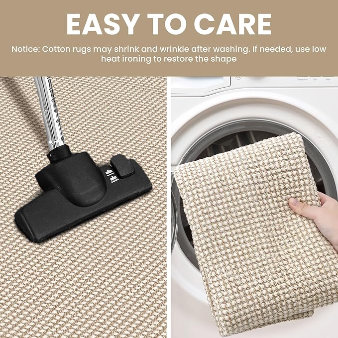 IOHOUZE Washable Exrea Long Hallway Runner Rug 3x18 Non Slip Rubber Backed - Image 4