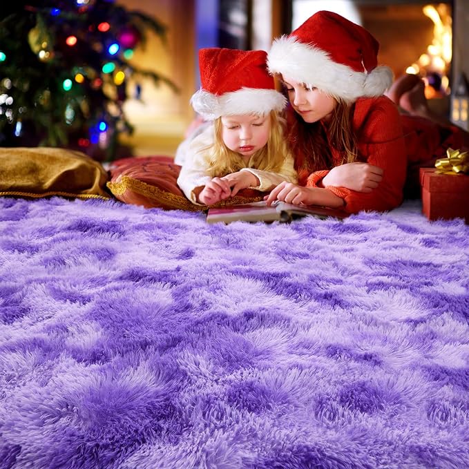 AROGAN Soft Rainbow Area Rugs for Girls Room 2x6 Feet, Fluffy Girls Bedroom Rugs - Image 7