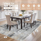 5x8 Area Rugs for Living Room Rug Washable: Abstract Rug for Dining Room - Image 2