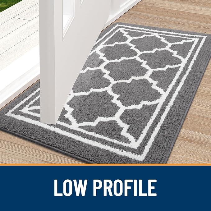 Buganda Large Indoor Door Mat, Dirt-Resistant and Absorbent Doormat, Low - Image 3