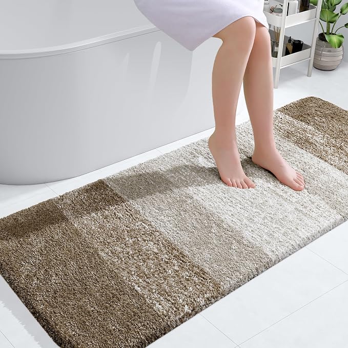 OLANLY Large Bathroom Rugs Mat 54x24, Extra Soft Absorbent Microfiber Bath Rugs by OLANLY