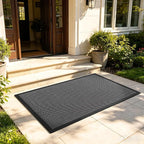 Front Door Mat, Heavy Duty Non-Slip Rubber Dirt Trapper, Quick-Dry Low-Profile - Image 8