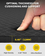 CAMBIVO Yoga Mat 72" x 48" Large Workout Mat - Image 3