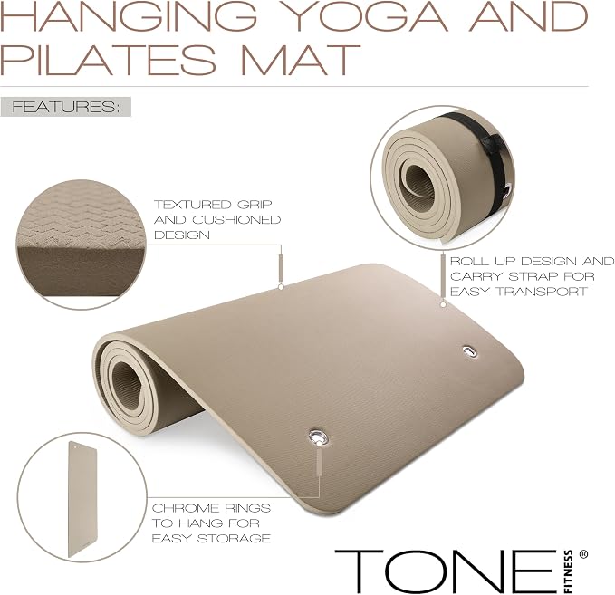 TONE Fitness Hanging Yoga Mat, Pilates Mat, Exercise Mat - Image 4