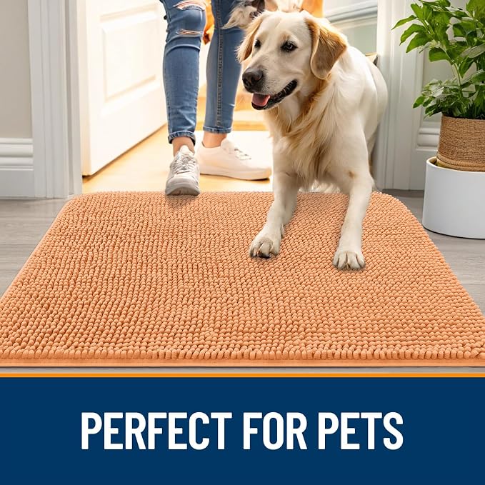 OLANLY Dog Door Mat for Muddy Paws 70x32, Absorbs Moisture and Dirt, Absorbent - Image 6