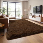 Andecor Soft Fluffy Bedroom Rugs, 5 x 8 Feet Indoor Shaggy Plush Area Rug by Andecor