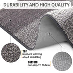 Kitinjoy Indoor Outdoor Door Mat, 71x47 Non-Slip Absorbent Dirt Trapper - Image 3