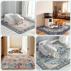 Hompet Cat Litter Mat 2 Pack, 18x54 Large Machine Washable Trapping Mats - Image 4