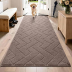 PURRUGS Dirt Trapping Door Mat 32" x 70", Non-Slip Machine Washable Entry Rug by PURRUGS