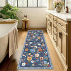 RELEANY Floral 2x8 Area Rugs Washable Print Boho Cute Carpet Non Slip Flower - Image 8