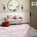 Pink Rug Carpet 5x7 Area Rugs for Bedroom Girls: Washable Modern Rug for Living - Image 3
