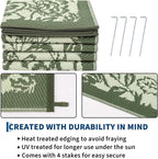 Garvee Outdoor Rugs 9' x 18’ Waterproof Reversible Mats, Large Area Plastic - Image 4