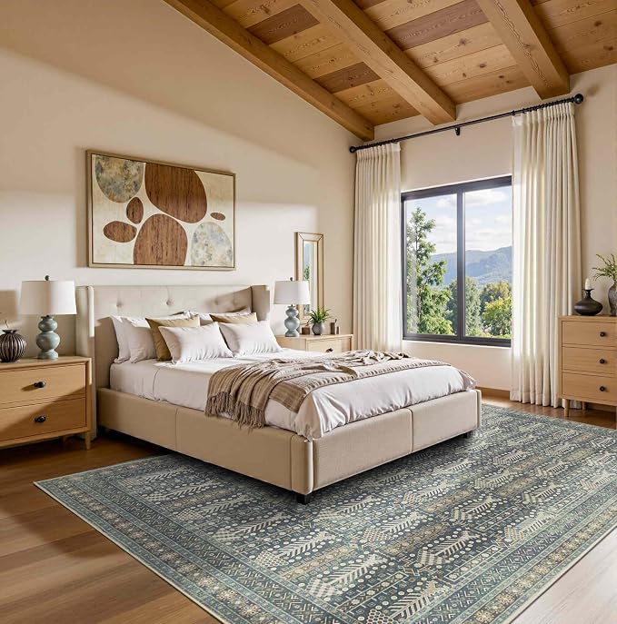 Rugxara 5x7 Washable Area Rugs for Bedroom & Living Room - Image 4