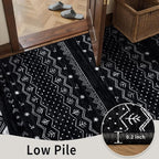 SERISSA 7x9 Area Rugs for Living Room, Washable Non-Slip Black and White Boho - Image 7