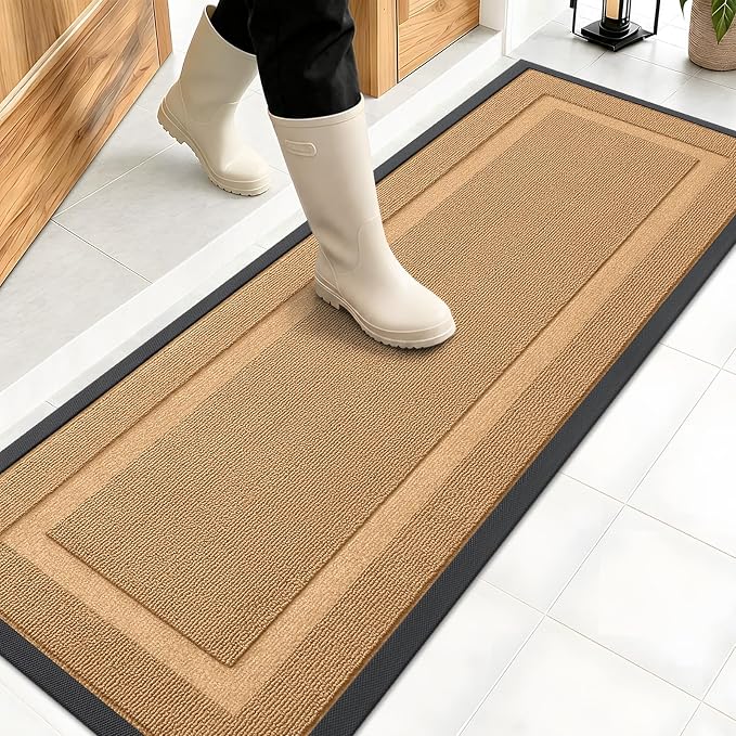 OLANLY Front Door Mat Indoor Outdoor Entrance, Waterproof All-Season, by OLANLY