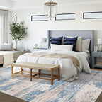 XLUEZ 6x9 Area Rugs for Living Room, Washable Modern Abstract Large Area Rug - Image 4