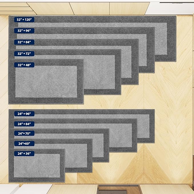 Machine Washable Runner Rug 32" x 120", Non Slip Kitchen Mat - Image 4