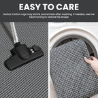 IOHOUZE Washable Runner Rug 2.6x10 Non Slip Rubber Backed Long Hallway Runner - Image 4