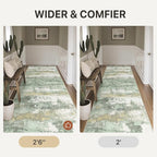 BEIMO Runner Rug for Hallway Kitchen, Soft Modern Abstract Throw Rugs, Low Pile - Image 4