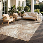 Pauwer Waterproof Outdoor Rug 6x9, Reversible Plastic Straw Patio Camping Rug - Image 4
