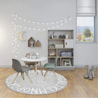 Topotdor Round Kids Play Rug Alphabet Nursery Area Rug Extra Large Soft - Image 10