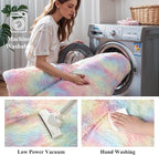 Fluffy Fuzzy Unicorn Rugs for Girls Bedroom, 2x3 Washable Non Slip Shag Shaggy - Image 6
