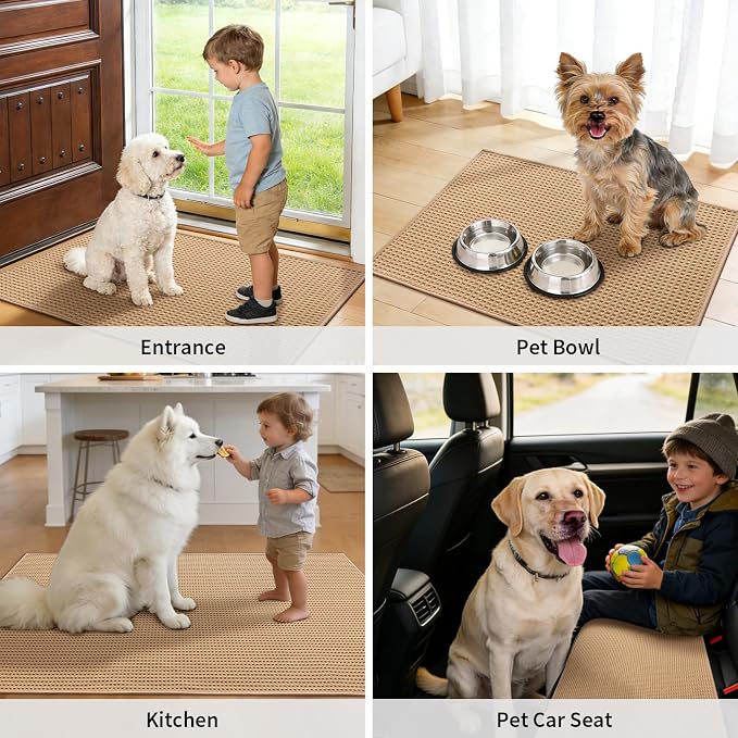 YIHOUSE Indoor Door Mat 24" x 36", Non-Slip Washable Entryway Mat, Dirt Trapper - Image 7