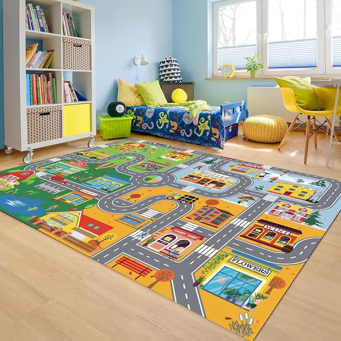 Car Rugs for Kids Toy Cars, Kids Play Rug - Image 7