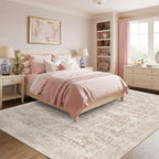 Latte&Fog 8x10 Area Rugs for Living Room, Washable Beige Rugs for Bedroom - Image 4