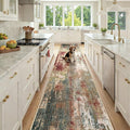RELEANY Washable Area Rugs 2'6"x12 Non-Slip Modern Abstract Soft by RELEANY