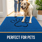 OLANLY Dog Door Mat for Muddy Paws 48x30, Paw Print Design, Absorbs Moisture - Image 6