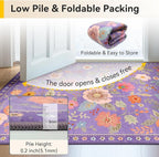 RELEANY Floral 8x10 Area Rugs Washable Print Boho Cute Carpet Non Slip Flower - Image 5