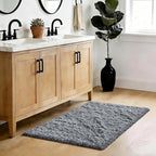 Fluffy Rug Shag Area Rug, Small Bedside Rug, Soft Fluffy Shag Entryway Throw - Image 2