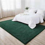 Litanika 6x9 Shag Area Rug for Living Room Bedroom, Emerald Dark Green High - Image 3
