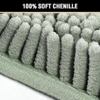 H.VERSAILTEX Bath Mat for Bathroom Non Slip Luxury Chenille Ultra Soft Bath - Image 3
