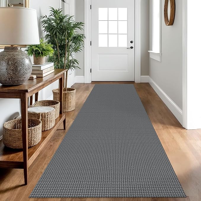IOHOUZE Washable Runner Rug 2.6x10 Non Slip Rubber Backed Long Hallway Runner by iOhouze