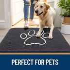OLANLY Dog Door Mat for Muddy Paws 40x32, Paw Print Design, Absorbs Moisture - Image 6