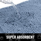 Smiry Dog Door Mat for Muddy Paws, Absorbent Dirt Trapper Non Slip Quick Dry - Image 5
