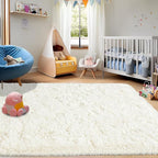 5x7ft Fluffy Fuzzy Area Rug for Living Room Bedroom, Ultra Soft Rugs for Living - Image 2