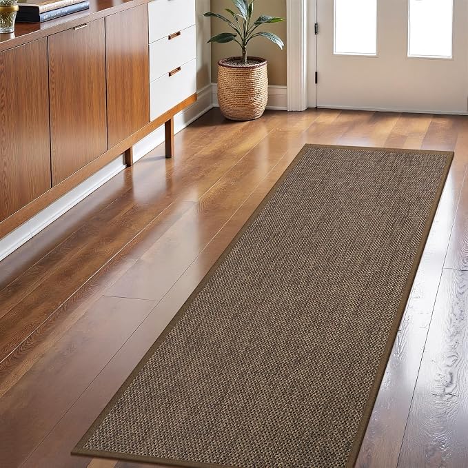 LEKEEPGO Long Door Mat 24"x59", Non Slip Door Mat Indoor Entrance, Rubber by LEKEEPGO