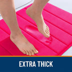 OLANLY Memory Foam Bath Mat 24x16, Super Soft Absorbent Bathroom Rugs, Quick Dry - Image 6