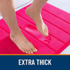 OLANLY Memory Foam Toilet Rugs U Shaped 24x20, Super Soft Absorbent Contour - Image 7